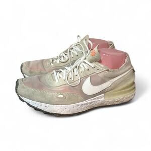 Nike Waffle One Crater Cream White DJ9640-200 Women's Shoes Size 11 Used